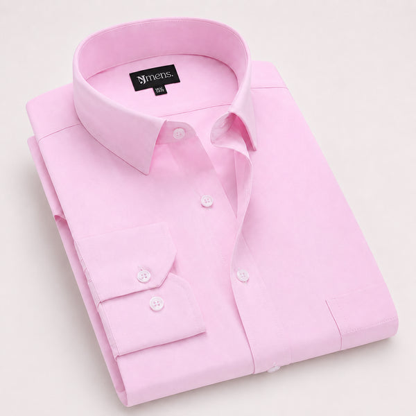 Pink Cotton Formal Shirt