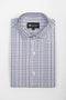Semi Formal Green & Blue Checked Shirt