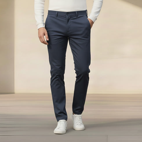 Premium Blue Chino Dress Pant