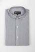 Grey & White Stripe Semi Formal Shirt