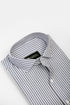 Grey & White Stripe Semi Formal Shirt