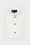 White Pintex Design Tuxedo Shirt