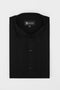 Black Pintex Design Tuxedo Shirt
