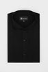 Black Pintex Design Tuxedo Shirt