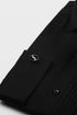 Black Pintex Design Tuxedo Shirt