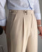 Beige Italian Gurkha Pant for Men