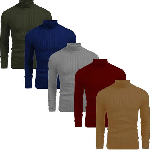 Bundles Of 5 Basic High Neck