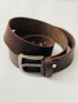 Brown Leather Dress Belt for Men