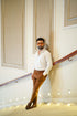 Brown High Waisted Gurkha Pant