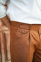Brown High Waisted Gurkha Pant