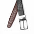 2-in-1 Reversible Leather Belt Crocodile Texture Art
