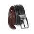 2-in-1 Reversible Leather Belt Crocodile Texture Art