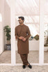 Brown Wash & Wear Shalwar Kameez