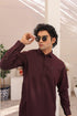 Dark Maroon Wash & Wear Shalwar Kameez