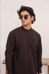 Dark Brown Wash & Wear Shalwar Kameez