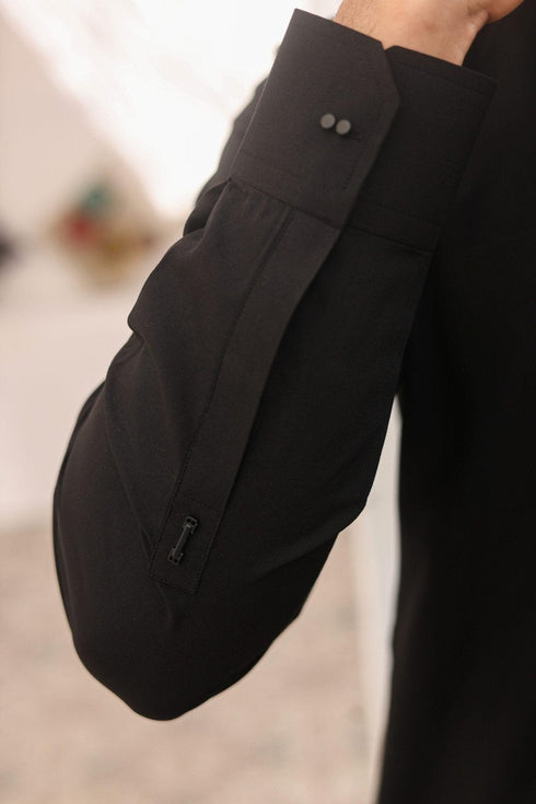 Black Wash & Wear Shalwar Kameez