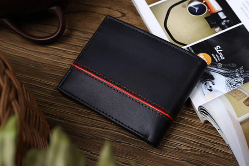 Titan Black Leather Wallet