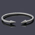 Silver Nail Titanium Steel Open Bracelet