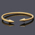 Gold Nail Titanium Steel Open Bracelet