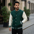 Green and White Baseball Jacket