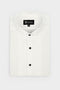 White Pintex Design Tuxedo Shirt