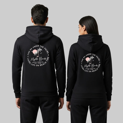 Black Embroidered Hoodie (UniSex)