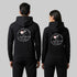 Black Embroidered Hoodie (UniSex)