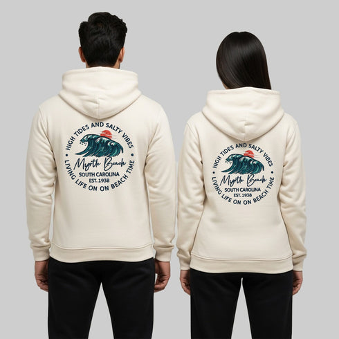 Cream Embroidered Hoodie (UniSex)