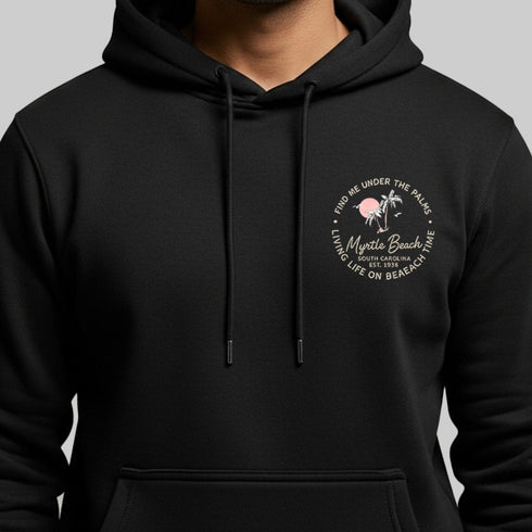 Black Embroidered Hoodie (UniSex)