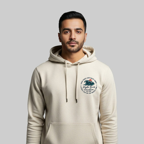 Cream Embroidered Hoodie (UniSex)