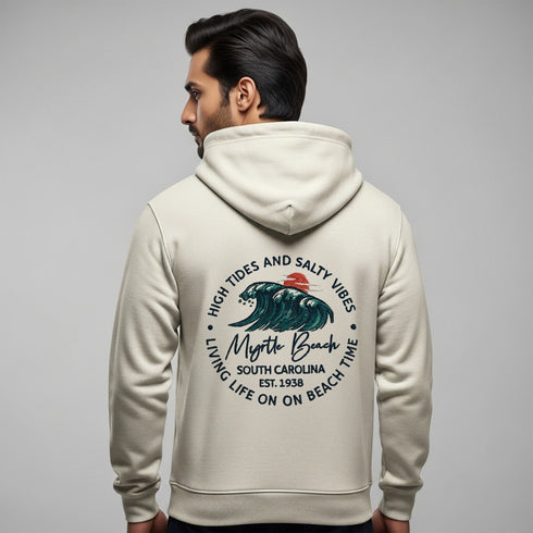 Cream Embroidered Hoodie (UniSex)