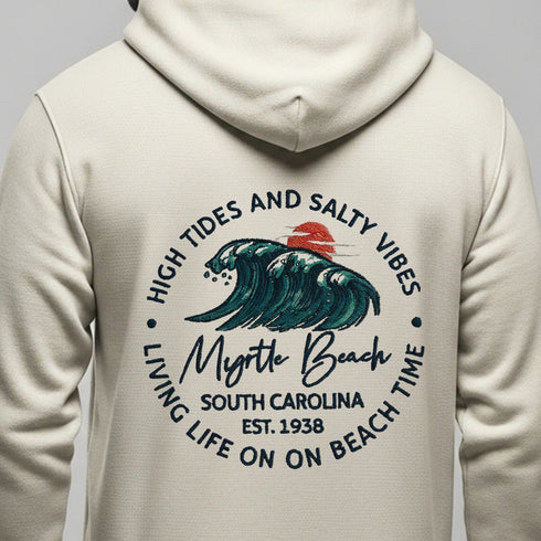 Cream Embroidered Hoodie (UniSex)
