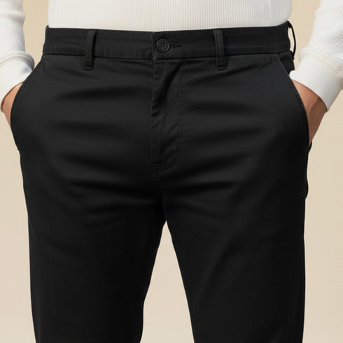 Premium Black Chino Dress Pant