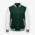Green and White Baseball Jacket
