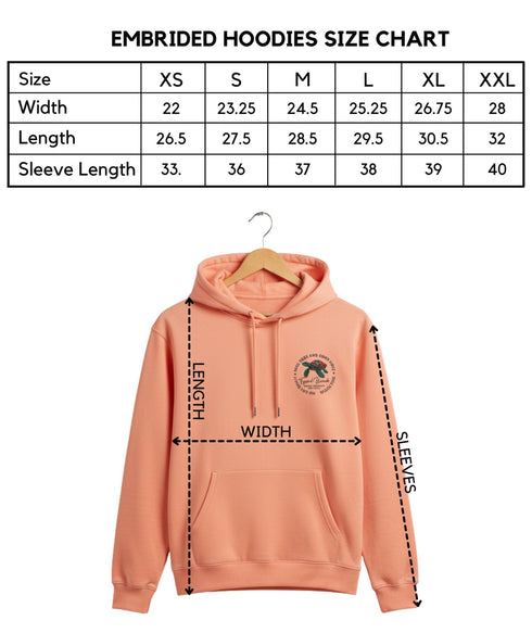 Aqua Green Embroidered Hoodie (UniSex)