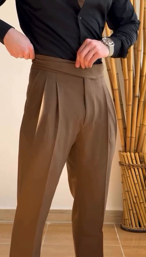 Brown High Waisted Pant