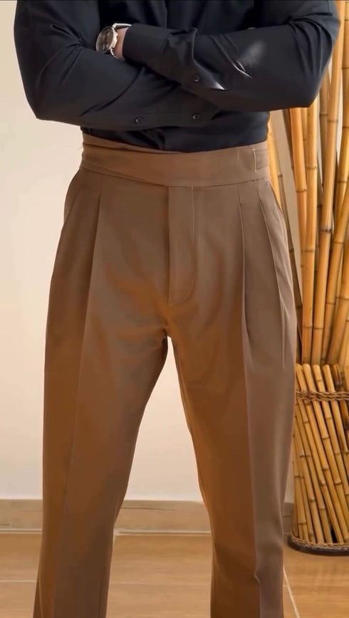 Brown High Waisted Pant