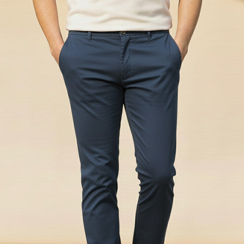 Premium Blue Chino Dress Pant