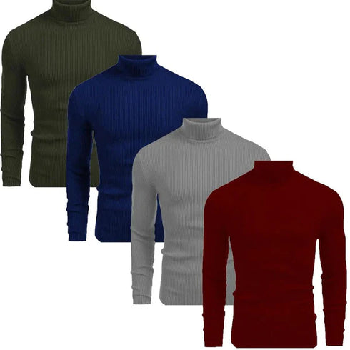 Bundles Of 4 Basic High Neck