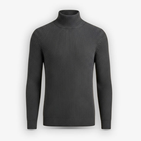 Charcoal Grey Hi-Neck