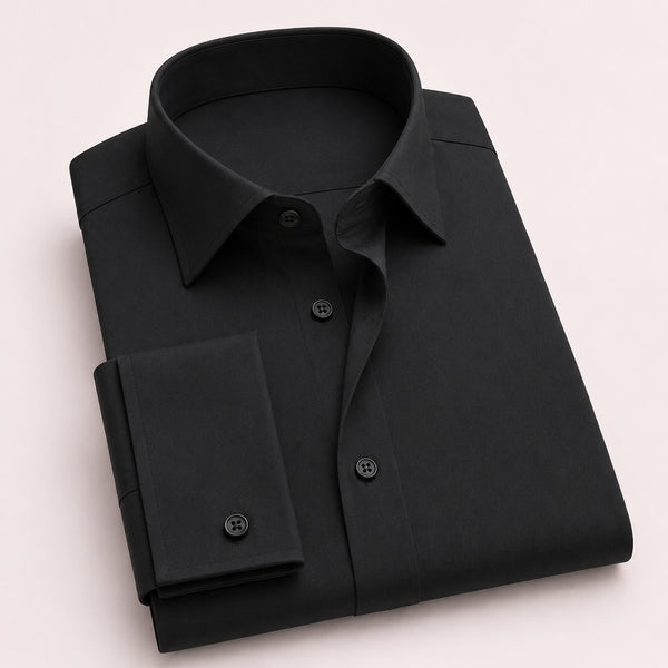 Black Formal Cotton Shirt