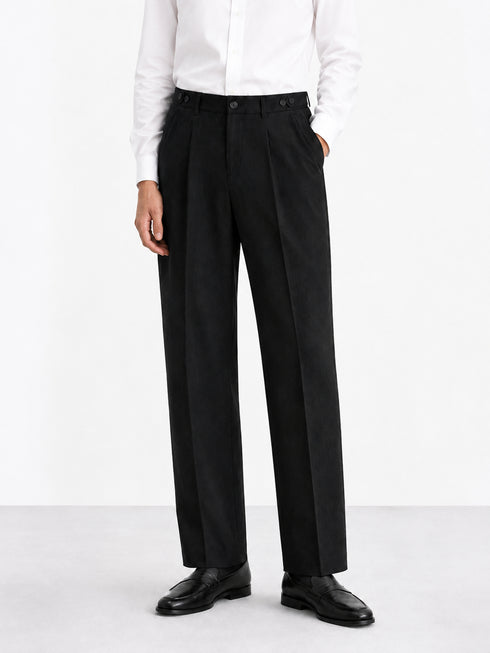 Black Korean Adjustable Pants