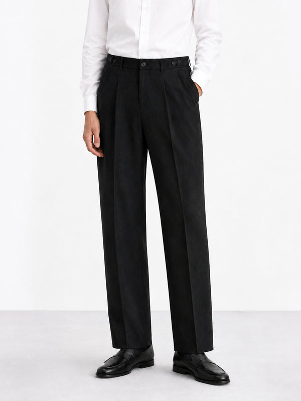 Black Korean Adjustable Pants