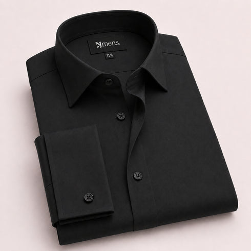Black Formal Cotton Shirt