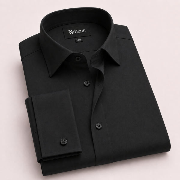 Black Formal Cotton Shirt