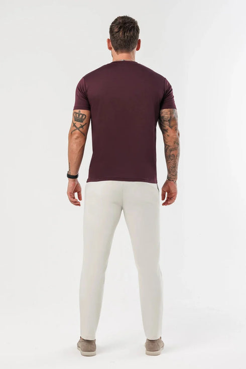 Essential Cotton T-Shirt - Wine