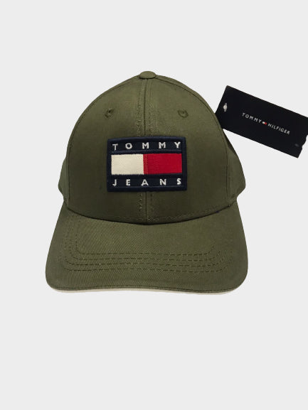 Tommy Hilfiger Baseball Tommy Jeans Logo Cap  - Olive